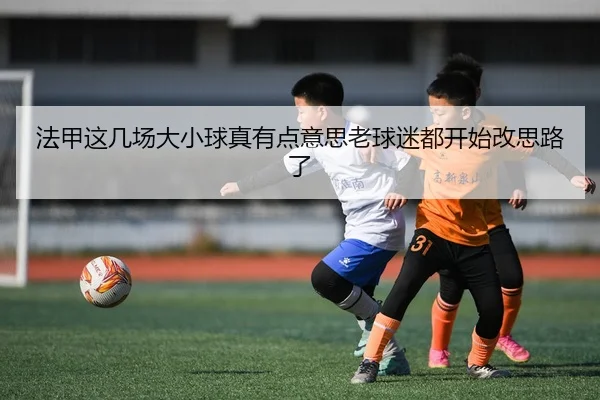 法甲这几场大小球真有点意思老球迷都开始改思路了